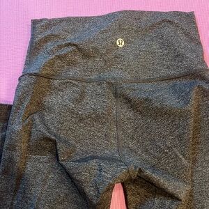 Lululemon Athletica Aligns Gray Cropped Pants